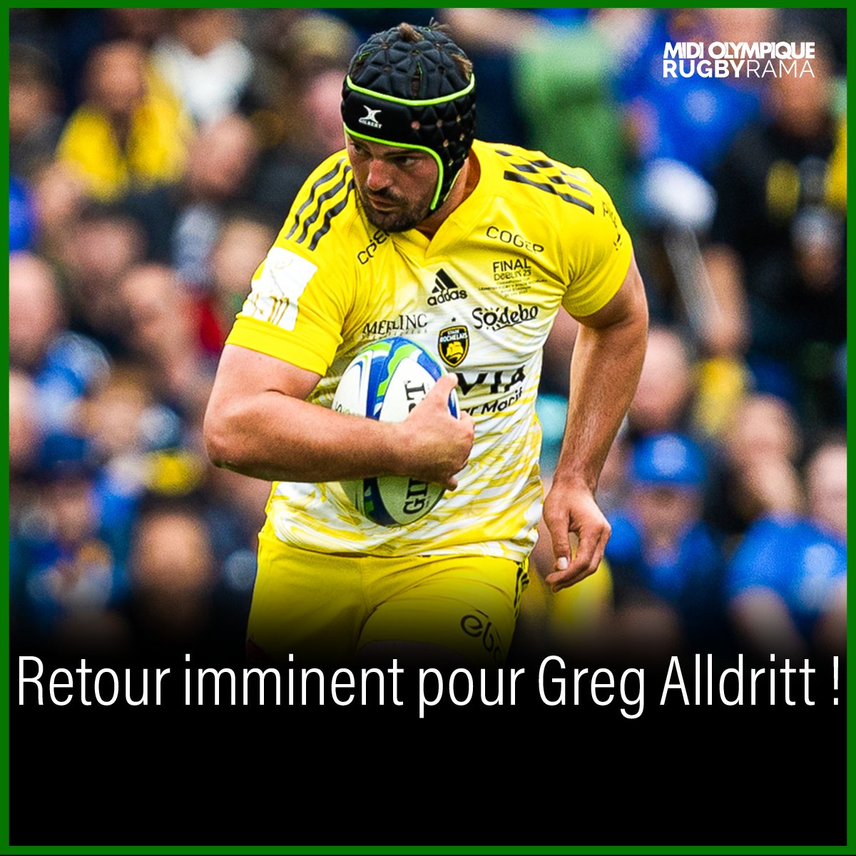 RugbyramaFR's tweet photo. Le Stade rochelais et le peuple jaune et noir s’apprêtent enfin à retrouver Grégory Alldritt !

On vous dit tout > https://t.co/5aG9h1pHTJ https://t.co/RSG4wgy0UI