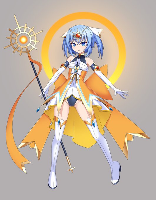 キャラデザ、陽の魔法少女 