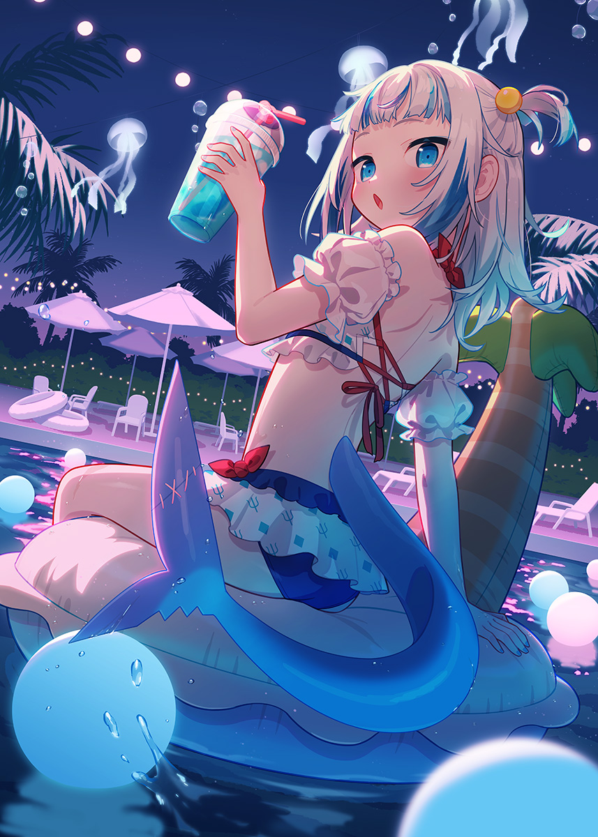 がうるぐら 「PARTY MIDNIGHT  #gawrt #gawrgura」|うちゃコのイラスト