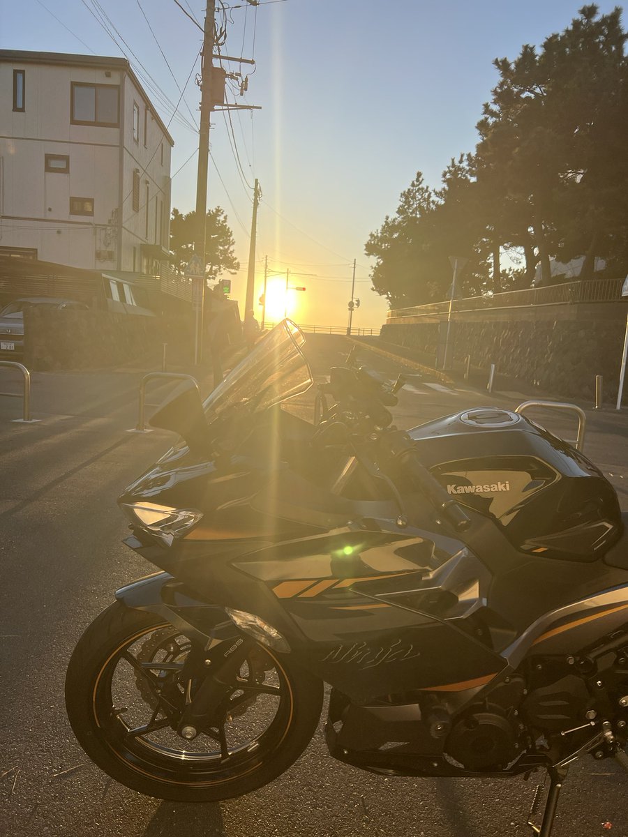 夕陽きれいだった〜
走り納めかな🤔
