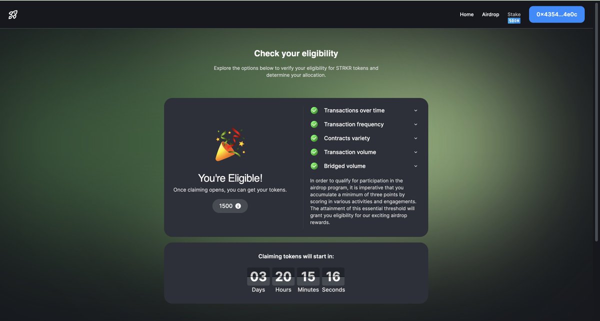 Pashus07's tweet photo. We receive a drop from shieldcoin on the Starknet network. Possible HEM.

Starknet has not yet come out, but you can already receive drops on their network. 
🔗Check your wallet on the website - https://t.co/57NV7xPhyJ

#STRK #STRKR https://t.co/VQfA6k53tw