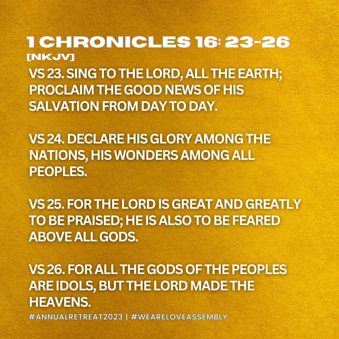 LoveAssembly's tweet image. DAY 7 - Annual Retreat 2023