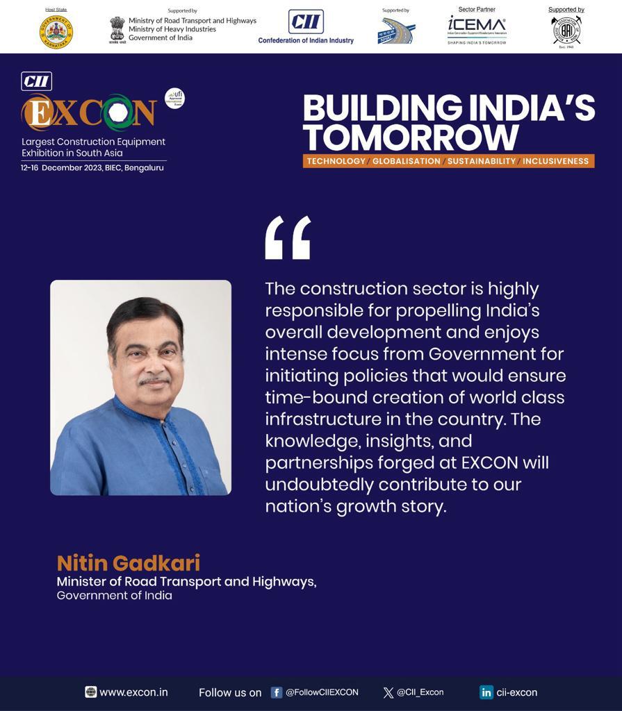 CII EXCON (@cii_excon) on Twitter photo Message from <a href="/nitin_gadkari/">Nitin Gadkari</a> , Minister of Road Transport and Highways, Government of India
<a href="/OfficeOfNG/">Office Of Nitin Gadkari</a> Message from <a href="/nitin_gadkari/">Nitin Gadkari</a> , Minister of Road Transport and Highways, Government of India
<a href="/OfficeOfNG/">Office Of Nitin Gadkari</a>