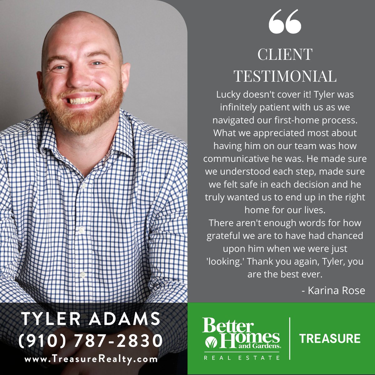 TreasureSales's tweet image. Thinking of buying or selling? Call Tyler! One of our #TrustedLocalExperts 910-787-2830!

#realestate #betterhomesandgardensrealestatetreasure #buying #selling