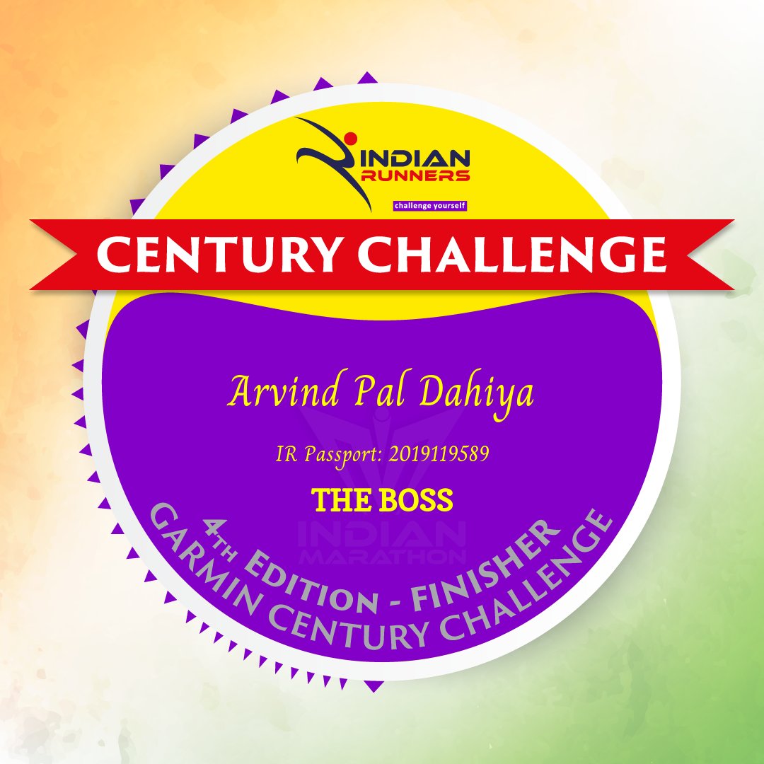 #finisher #badge #GCC2023 #centurychallenge #garminindia #sauconyindia #indianrunners #bhaaglo #unstoppable #challenge #challengecompleted