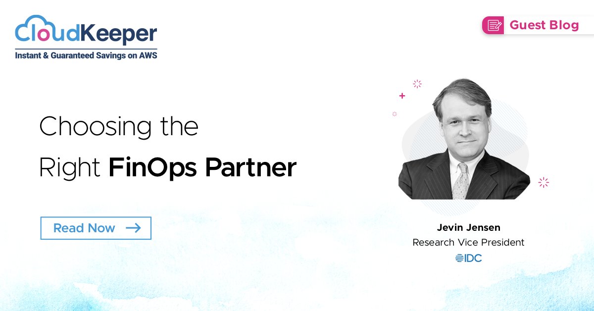 cloud_keeper's tweet image. Our latest blog written by Jevin Jensen, an expert in the FinOps and Cloud Cost Optimization domain at @IDC , breaks down the key steps to choose the perfect FinOps partner for your requirements. 🌐💡

Read the blog - t.ly/f2puJ

#finops #finopsblog #idcblog #Binance