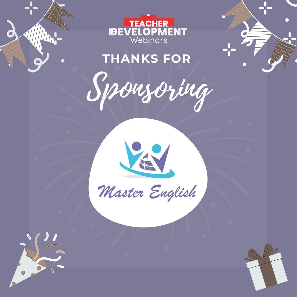 Cheers to Master English Education & Training, GCC for fueling our virtual learning journey in 2023!

Your generous sponsorship of our Zoom account kept us connected, inspired and ready for @TDWebinars.

#TDWebinars #NewYearNewBeginnings #CheersToMTE  #TeacherCommunity #ZoomLove