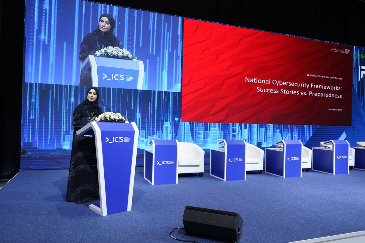AicsExpo's tweet image. Keynote Session: National Cybersecurity Frameworks: Success Stories Vs Preparedness
Speaker: Dr. Bushra Alblooshi, Director General Senior Consultant, Dubai Electronic Security Center
#AICS2023 #Innovation #CybersecurityConference #Bahrain #InnovationShowcase #CyberAwareBahrain
