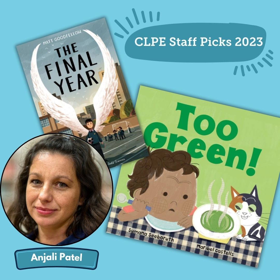 CLPE (@clpe1) on Twitter photo We've compiled our favourite books for 2023.
Discover why @Anjalipetal's #staffpicks are Too Green! by <a href="/SumanaSeeboruth/">Sumana Seeboruth</a> illustrated by <a href="/retrozoom/">Maribel Castells</a> (<a href="/BarefootBooks/">Barefoot Books</a>) and The Final Year by <a href="/EarlyTrain/">Matt Goodfellow</a> illustrated by @JoeToddStanton (@otterbarrybooks): ow.ly/P6Wv50Qk8Fr We've compiled our favourite books for 2023.
Discover why @Anjalipetal's #staffpicks are Too Green! by <a href="/SumanaSeeboruth/">Sumana Seeboruth</a> illustrated by <a href="/retrozoom/">Maribel Castells</a> (<a href="/BarefootBooks/">Barefoot Books</a>) and The Final Year by <a href="/EarlyTrain/">Matt Goodfellow</a> illustrated by @JoeToddStanton (@otterbarrybooks): ow.ly/P6Wv50Qk8Fr