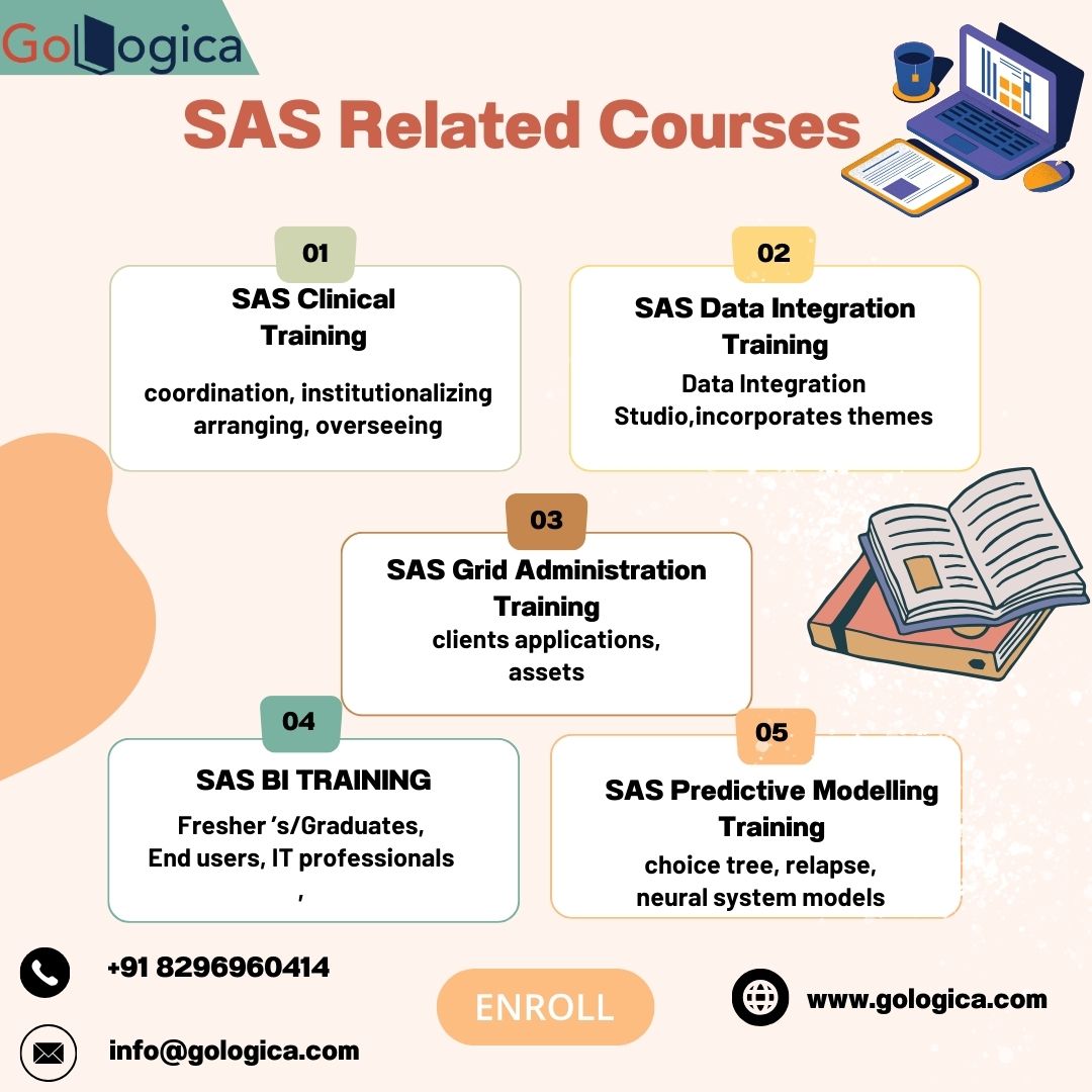 🚀 Elevate Your Skills with GoLogica's SAS Training Programs! 🚀 
#Gologica #SASTraining #ClinicalAnalytics #dataintegration #Gridadministration #BITraining #predictivemodeling #SASExperts  #unlockpotential #demosession #onlinecourse #ittraining #corporate #freedemo