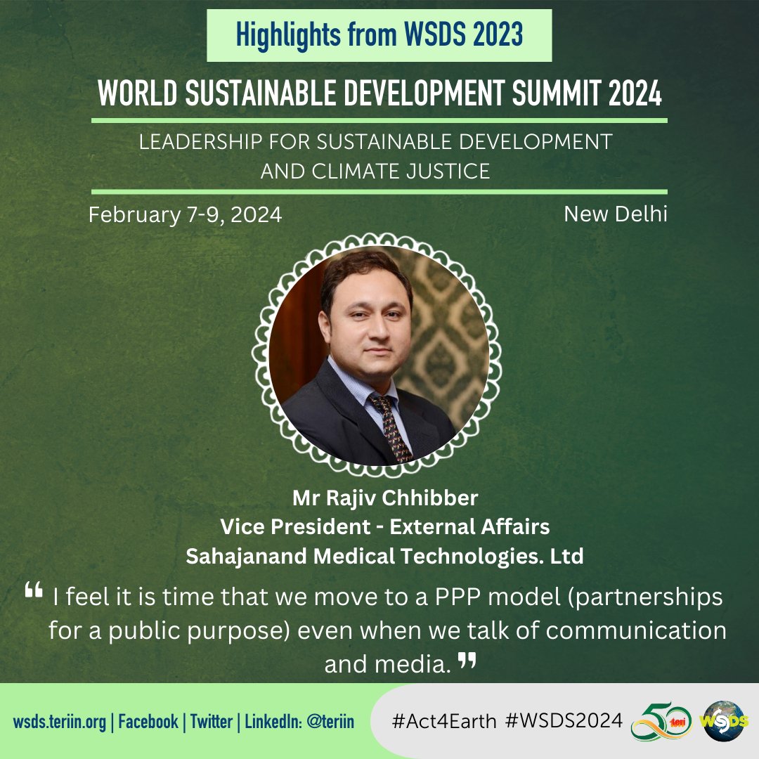 teriin's tweet image. #Throwback #WSDS2023

&quot;Change has now been politically motivated,&quot; said Mr @rajivchhibber, Vice President - External Affairs, @SMTStents.

#WSDS2024👉bit.ly/WSDS2024APP 

#Act4Earth