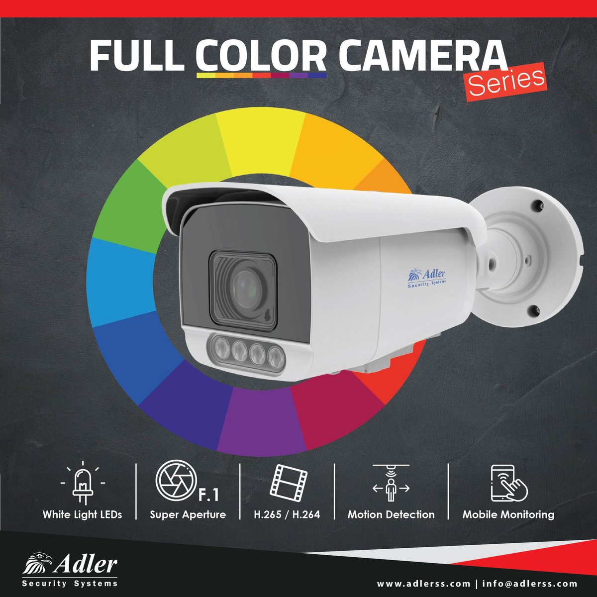 AdlerSecurity's tweet photo. Full Color Camera
For more info please visit  https://t.co/SdhP66FP5S 

#adler #adlerss #colorcamera #security #securitysystems #securitycamera #superaperture #motiondetection #mobilemonitoring #LED #h.265 #h.264 https://t.co/8M0izcIDRs