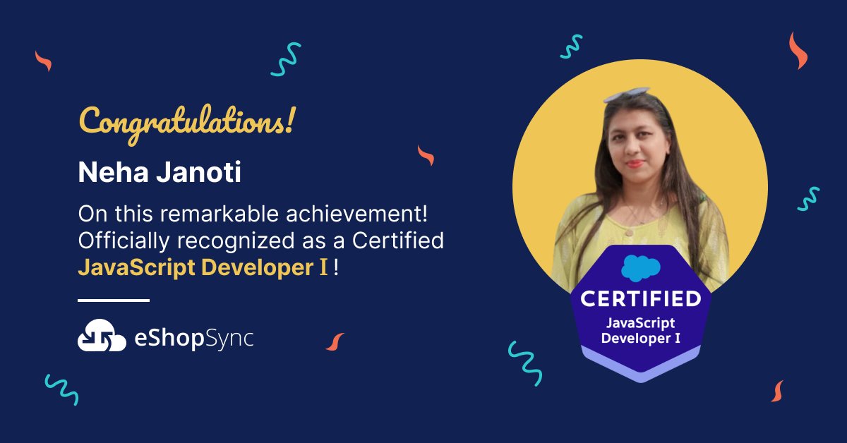 eShopSync (@eshopsync) on Twitter photo ๐๐จ๐ง๐ ๐ซ๐๐ญ๐ฎ๐ฅ๐๐ญ๐ข๐จ๐ง๐ฌ๐Neha Janoti on passing your <a href="/Salesforce/">Salesforce</a> ๐๐๐ฏ๐๐๐๐ซ๐ข๐ฉ๐ญ ๐๐๐ฏ๐๐ฅ๐จ๐ฉ๐๐ซ ๐ #certification.
๐๐ข๐ฌ๐ข๐ญ ๐๐ฎ๐ซ ๐๐จ๐ง๐ฌ๐ฎ๐ฅ๐ญ๐ข๐ง๐ ๐๐ซ๐จ๐๐ข๐ฅ๐- appexchange.salesforce.com/appxConsultingโฆ
#Salesforce #developer #success #certification #javascript ๐๐จ๐ง๐ ๐ซ๐๐ญ๐ฎ๐ฅ๐๐ญ๐ข๐จ๐ง๐ฌ๐Neha Janoti on passing your <a href="/Salesforce/">Salesforce</a> ๐๐๐ฏ๐๐๐๐ซ๐ข๐ฉ๐ญ ๐๐๐ฏ๐๐ฅ๐จ๐ฉ๐๐ซ ๐ #certification.
๐๐ข๐ฌ๐ข๐ญ ๐๐ฎ๐ซ ๐๐จ๐ง๐ฌ๐ฎ๐ฅ๐ญ๐ข๐ง๐ ๐๐ซ๐จ๐๐ข๐ฅ๐- appexchange.salesforce.com/appxConsultingโฆ
#Salesforce #developer #success #certification #javascript