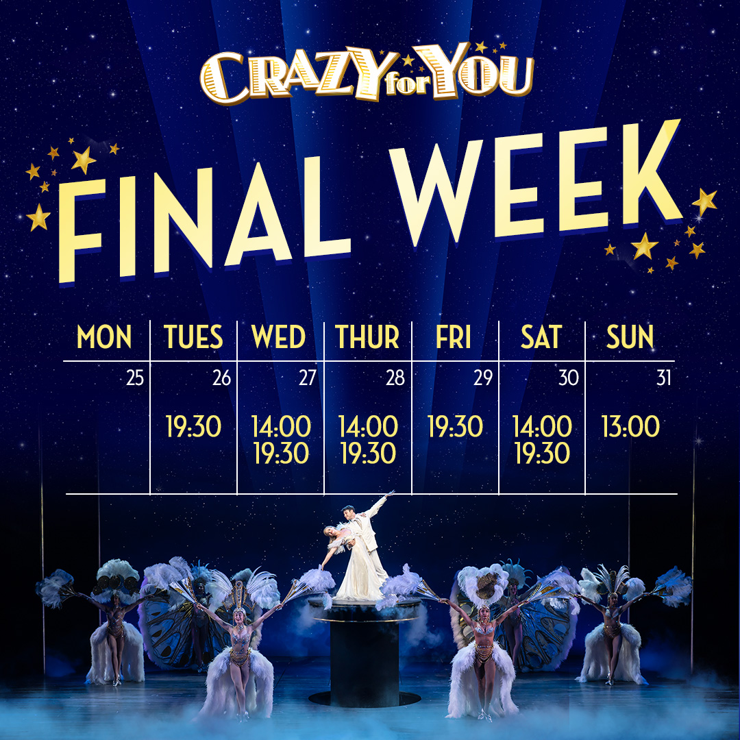 FINAL WEEK of #CrazyForYouLDN - LETS DO THIS!

🎟️ crazyforyoumusical.com 🎟️