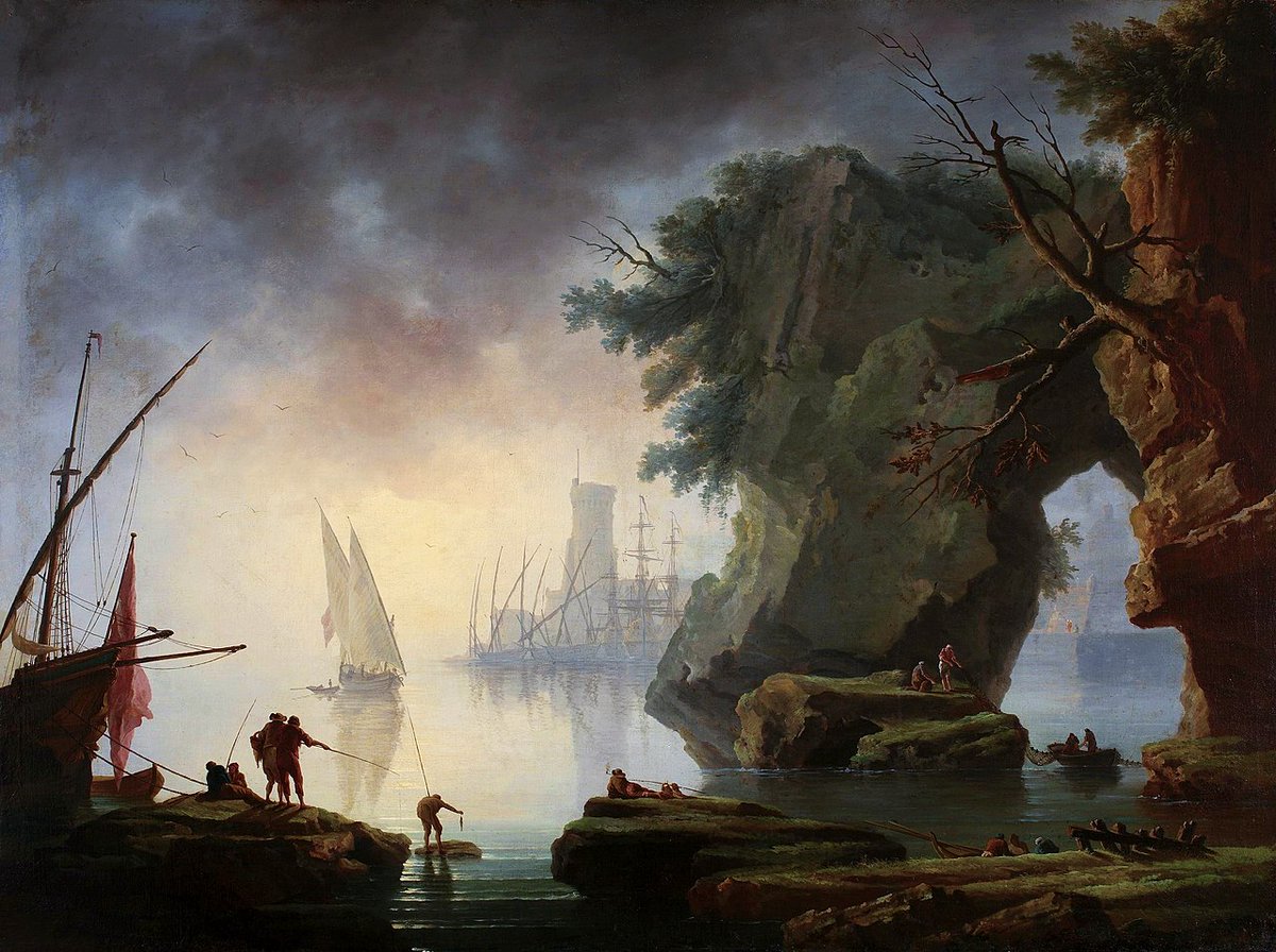 アンリ・ダルル《港》18世紀中盤、ワルシャワ国立美術館