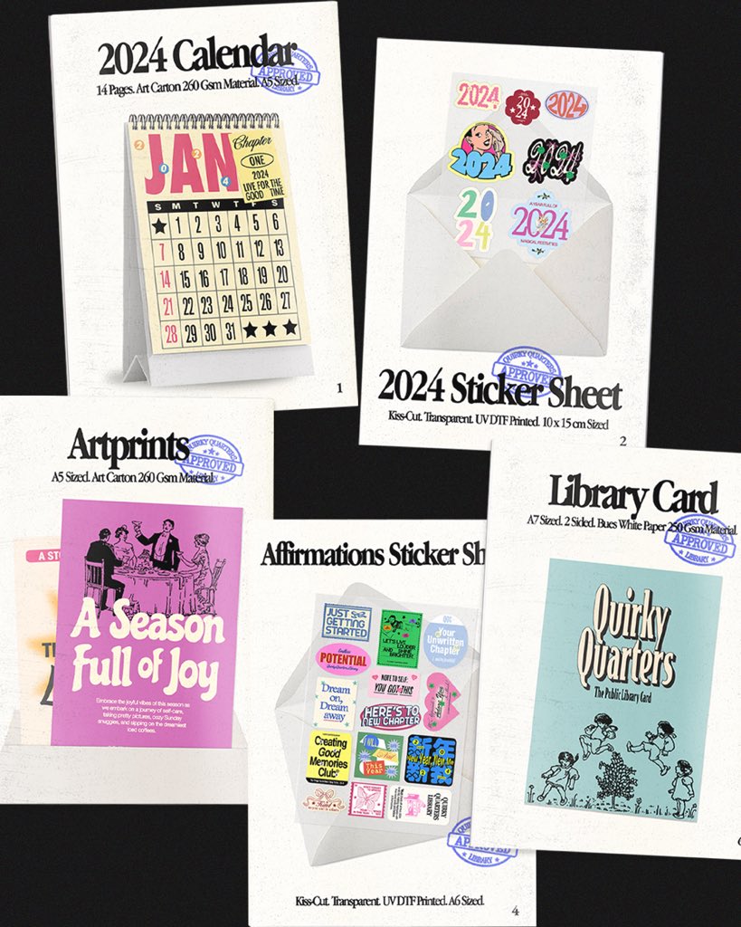 day____dreamin's tweet image. Welcome to the Quirky Quarters Library—a sanctuary for the imaginative soul. Let our calendars map your journey, art prints illustrate your dreams, stickers add whimsy, and library cards open doors to an enchanting journey for the upcoming year! 💳📚

bit.ly/QuirkyQuarters…