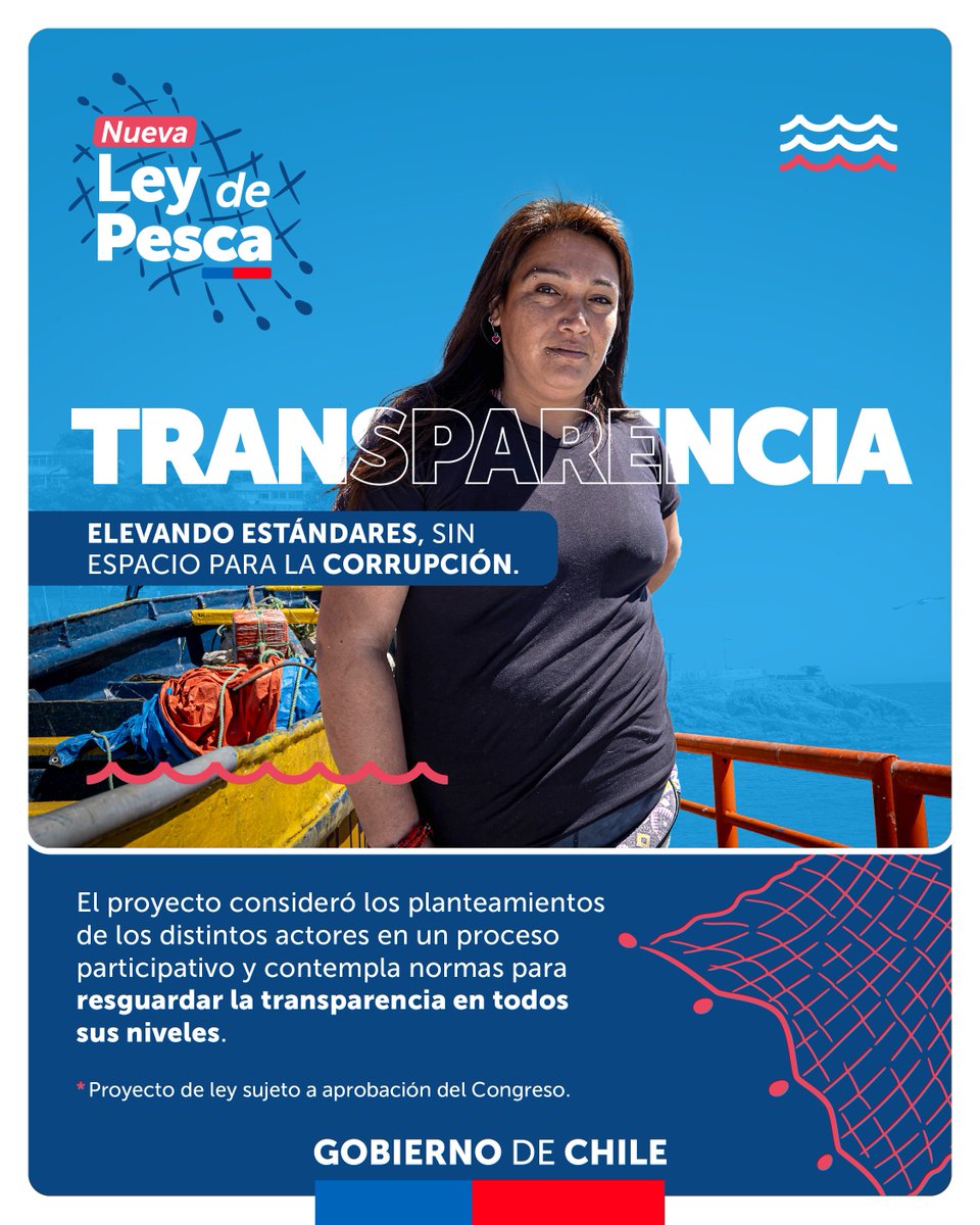 'Necesitamos una #NuevaLeyDePesca para Chile, que sea justa. Siempre me sorprende la preocupación de los pescadores y la conciencia respecto a la necesidad de cuidar la sostenibilidad de los recursos. (...) Es una cultura, una forma de vida'.- Presidente @GabrielBoric.