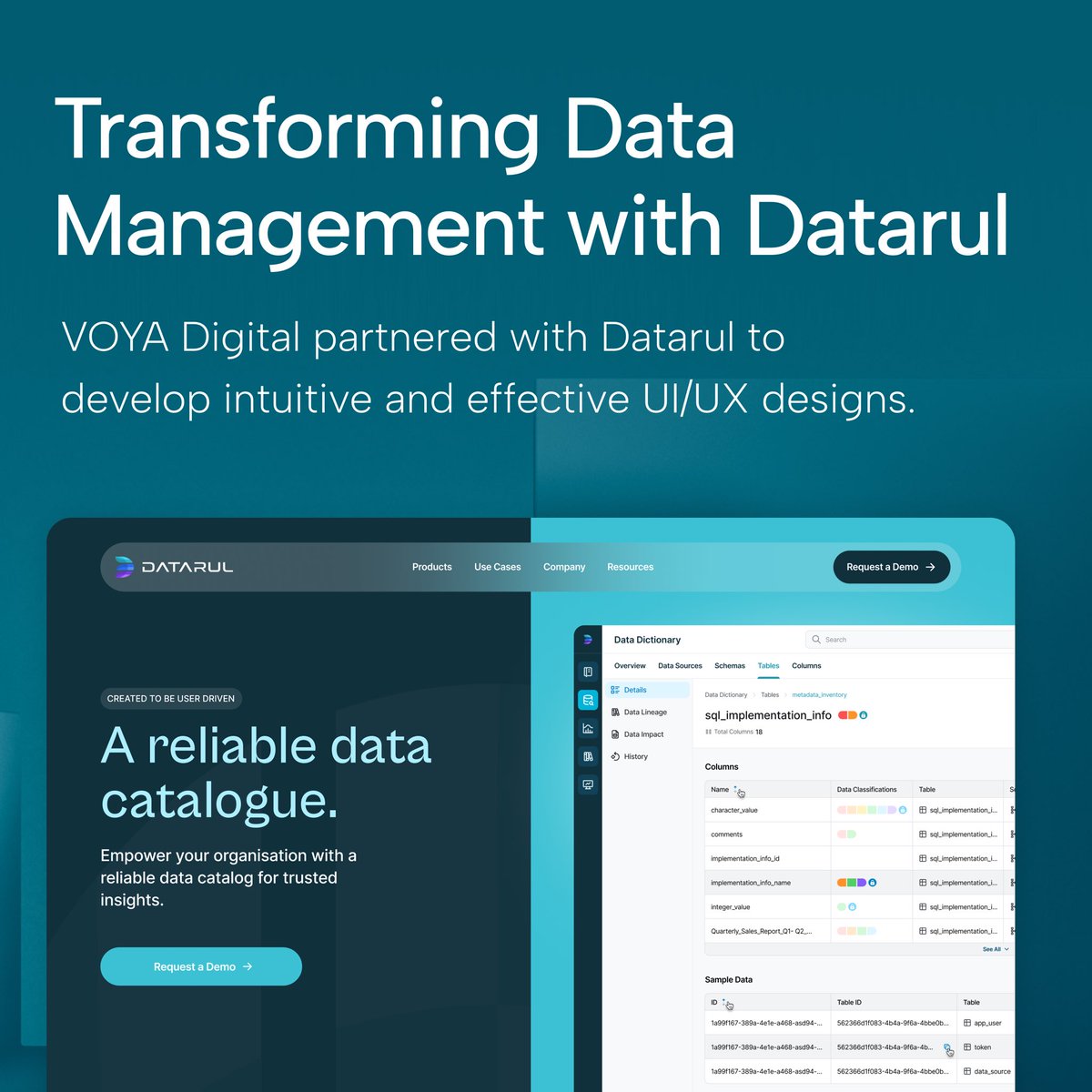 VoyaDigital's tweet photo. Datarul introduces cutting-edge solutions for secure and versatile data management.🛡️ #VOYADigital #VOYA #Datarul https://t.co/XZDygo9qwU