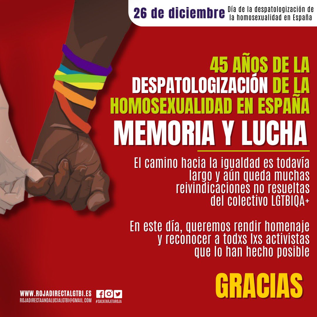 Roja Directa Andalucia LGTBI ®️ tweet media