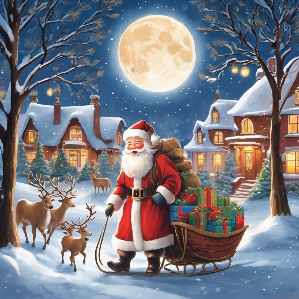 ❄️ Let the festive joy begin! ❄️ | 🎨 Follow us! 👀 | #eVOLV #Christmas #FestiveWishes #MerryAndBright #DigitalArt #SDXL #NFTCommunity #NFT #AIart #eth #btc