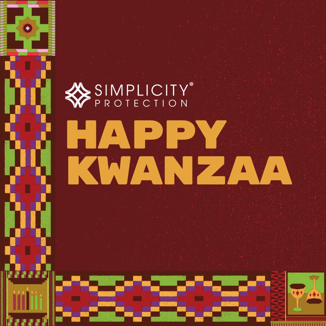 SimplyProtected's tweet image. Happy Kwanzaa from all of us at Simplicity!