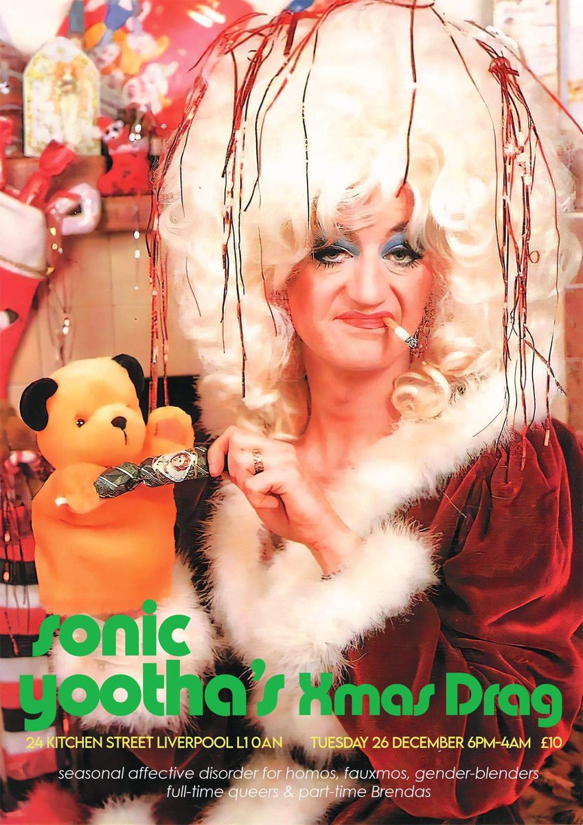 See youse later! 

Doors from 6pm, £10 on the door all evening (no tickets). Bring mistletoe and good vibes. 

❤️🎄