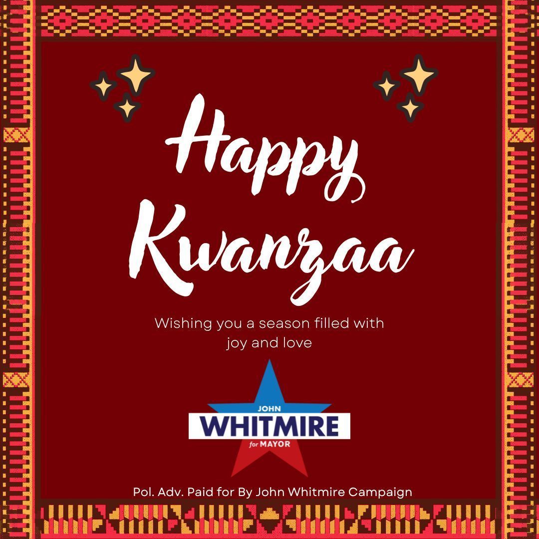 Hope your Kwanzaa is filled with joy and prosperity.