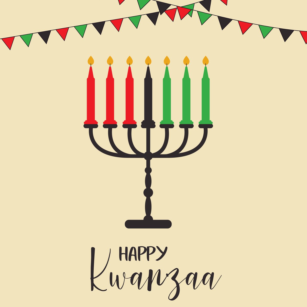 Gathering together to light the kinara in honor of Kwanzaa, we celebrate the principles of unity, self-determination, and collective work and responsibility. Happy Kwanzaa!