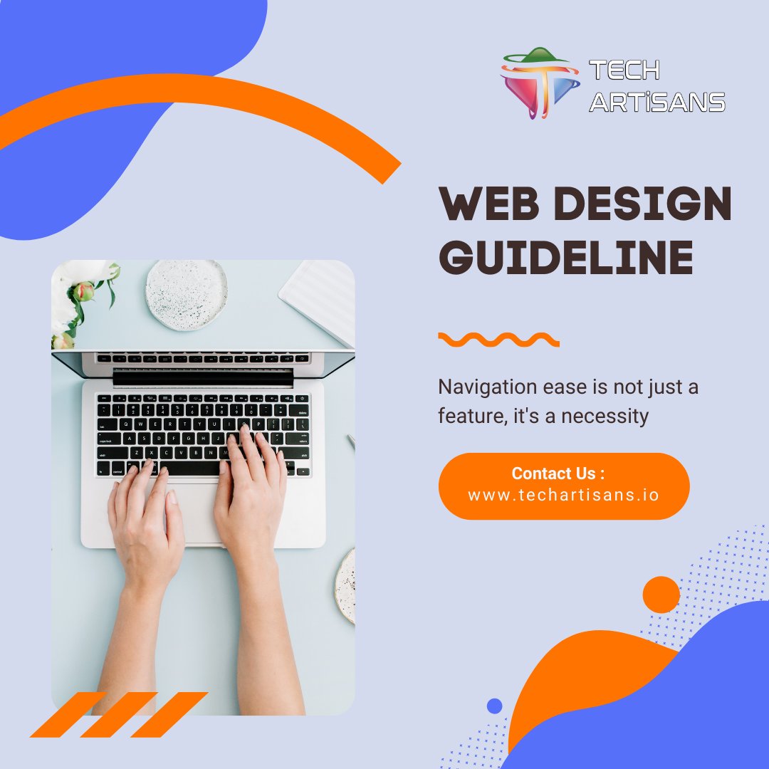 TechArtisansllc's tweet image. Web Design Guideline: "Navigation ease is not just a feature, it's a necessity."
#WebNavigation #UserInterface #WebDesignBasics #EasyNavigation #UXUI