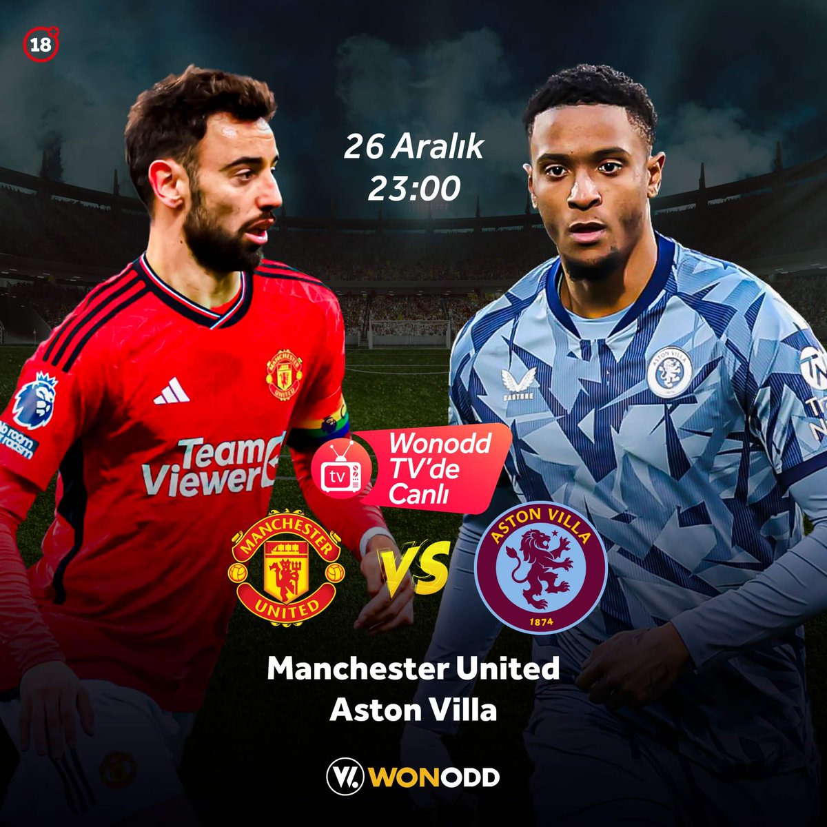 Günün maç keyfini Wonodd ile yaşa! Yüksek oranla kazanmanın keyfini sür!

Manchester United 🆚 Aston Villa

Güncel Giriş 🎯 bit.ly/wonoddguncelgi…
Telegram🎯 t.me/wonodd_resmi1

#wonodd #bahis #spor #iddaa #futbol #canliizle #premierlig #ManUtd #manchester