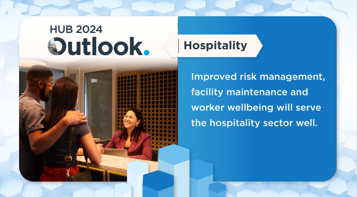dennis_hartin's tweet image. Read the HUB 2024 Hospitality Outlook to learn how to manage risk and create long-term success. ow.ly/FLXw50Qj2zn

​#Hospitality #RiskManagement #HUBInternational #Outlook2024