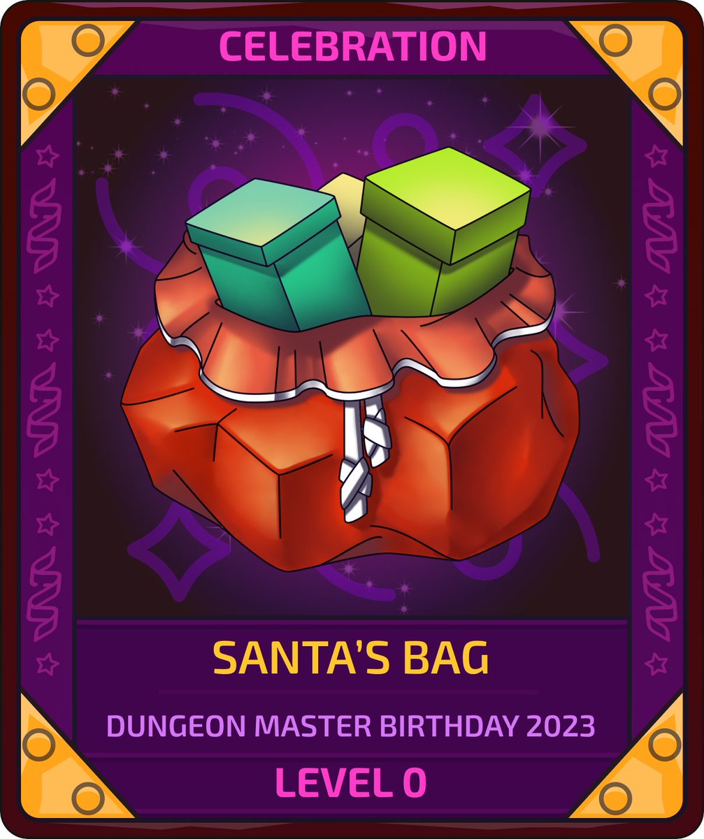 Cunhainho's tweet image. ‼️ #GiveawayAlert ‼️
🎁1x Santa's Bag 2023 – Level 0🎁

📝 Requirements:
1⃣ Follow me
2⃣ RT &amp;amp; ❤️
3⃣ Tag Friends + Wax Wallet
⏳72H⏳

🍀Good Luck🍀

#Giveaways #NFTs #WAXP #P2E #NFTGaming