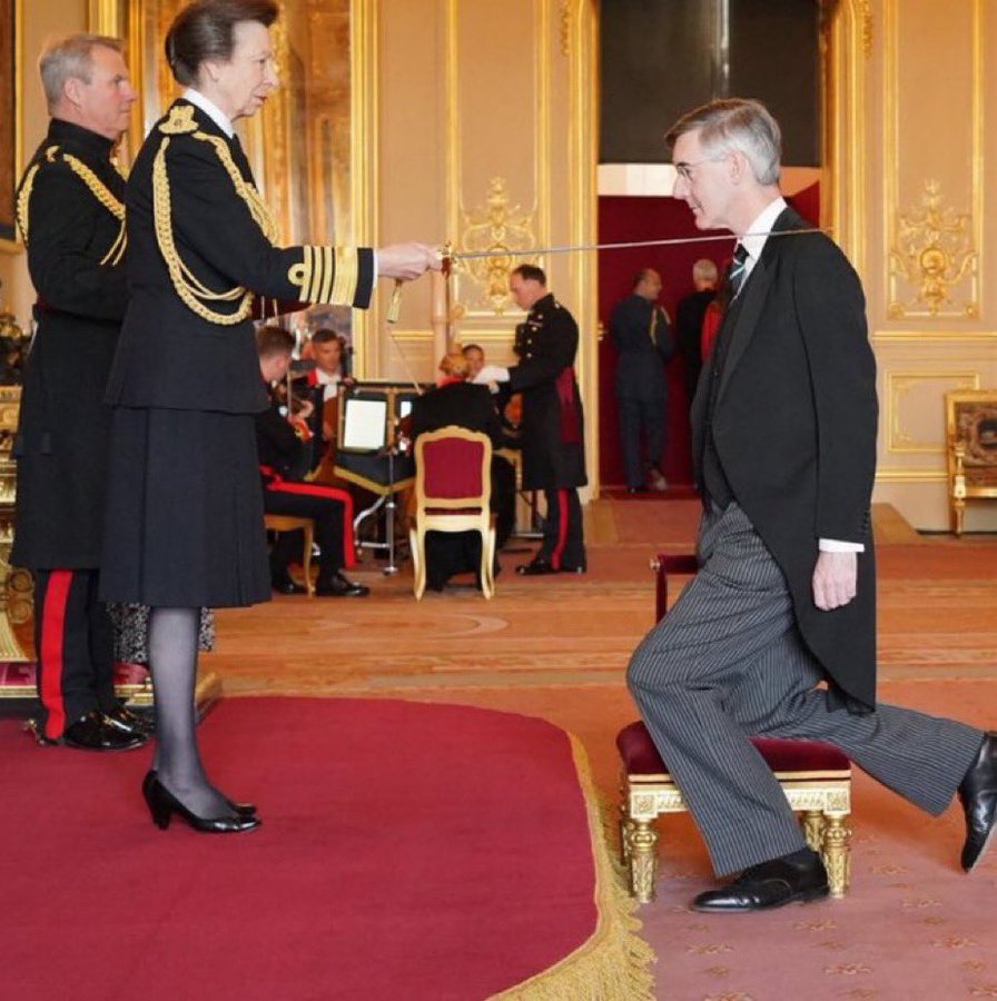 Jacob Rees-Mogg was knighted this year but what was the reason?

The £6m he paid to himself in a loan so he didn’t have to pay tax?

His Cayman offshore accounts, or his companies registered in Dublin?

The fact he lied relentlessly about Brexit Benefits?

A reward for failure