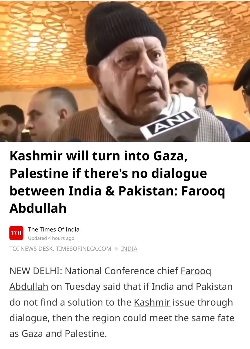 I like the fact that Farooq Abdullah never loses sight of this target. He wants India and Pakistan to talk. About what? Not about software, the economy, manufacturing or trade because Pakistan doesn’t have any of these things. It’s about Kashmir. And the big hope is that when…