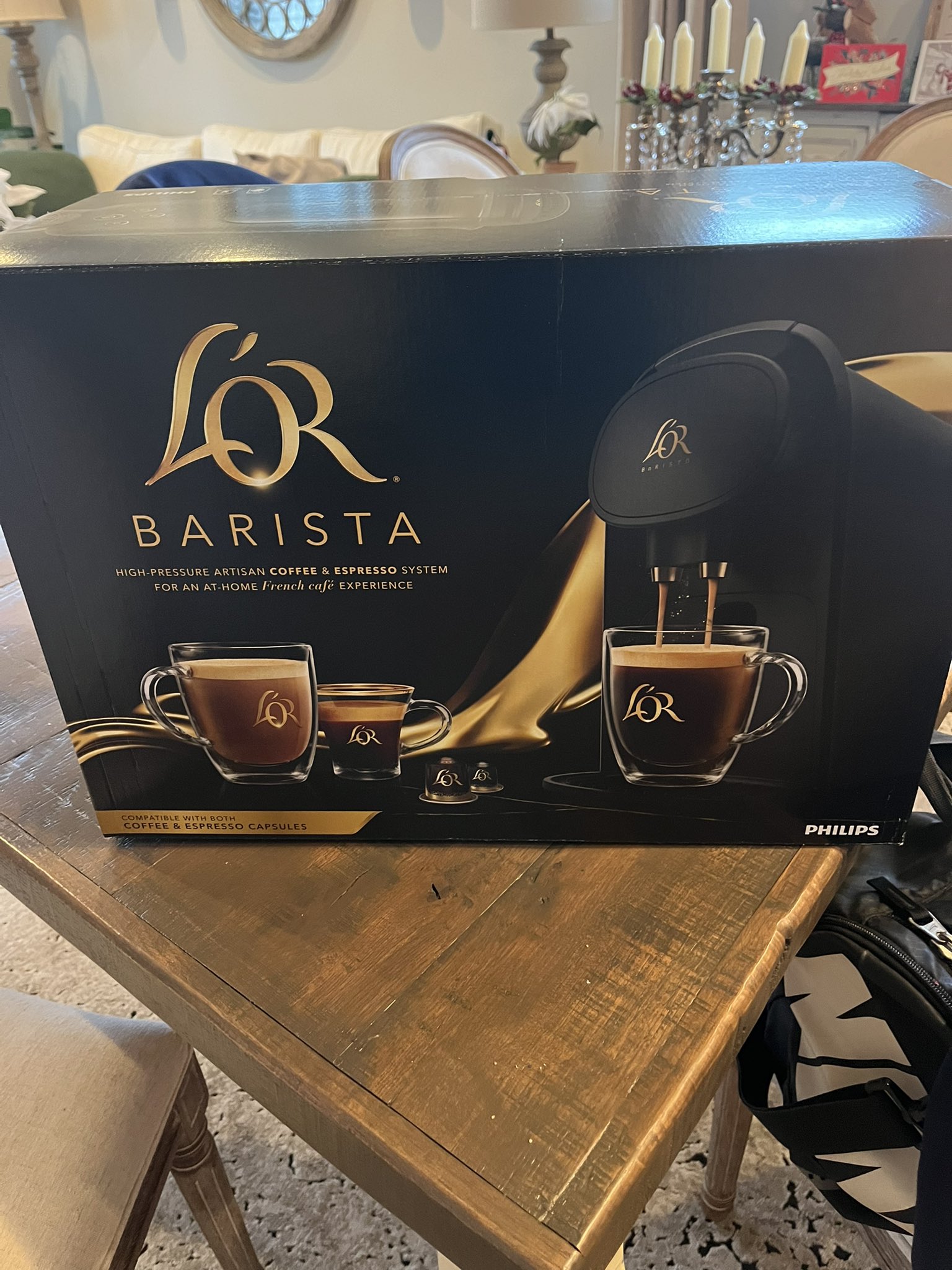 L’OR Barista System Coffee and Espresso Machine with 20 Capsules