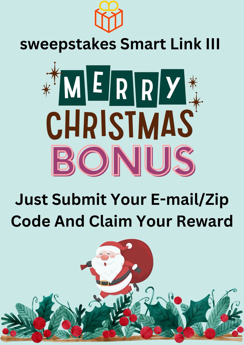 bonusbox28's tweet photo. Merry Christmas Sweepstakes Smart Link III Giving Christmas Bonus Claim Now👇👇👇
https://t.co/8hBWWYQEdj
#ThePromisedSaviour #marklee #mikeepps #themonster #MerryChristmas #Inoue #Luka #revens #lamar #Purdy #obamacare #tuesdayfelling #eminem #DieHard #russ #PremierLeagueDAZN https://t.co/5kERWwXCYw