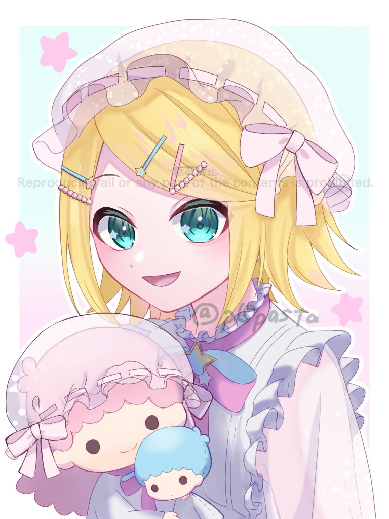 鏡音リン 「おめでとう!コラボの衣装めちゃくちゃ好き#鏡音16th #鏡音リン誕生祭2023」|毒苺パスタのイラスト