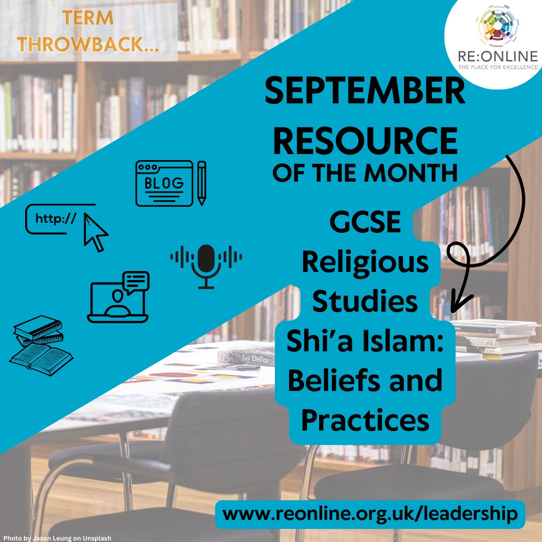 Are you interested in learning about Shia Islam? Our September resource of the month, 'GCSE Religious Studies Shi’a Islam: Beliefs and Practices', offered a clear and comprehensive introduction ⬇️ reonline.org.uk/leadership/res… #TeachingResources #Religion #Worldviews #TeamRE