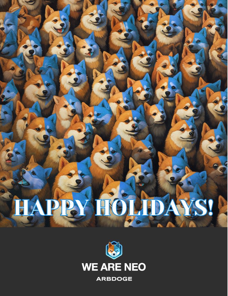 ArbDoge_AI's tweet image. HAPPY HOLIDAYS! 💙🐕🧡 #ArbDogeAI #AIDOGE #AICODE