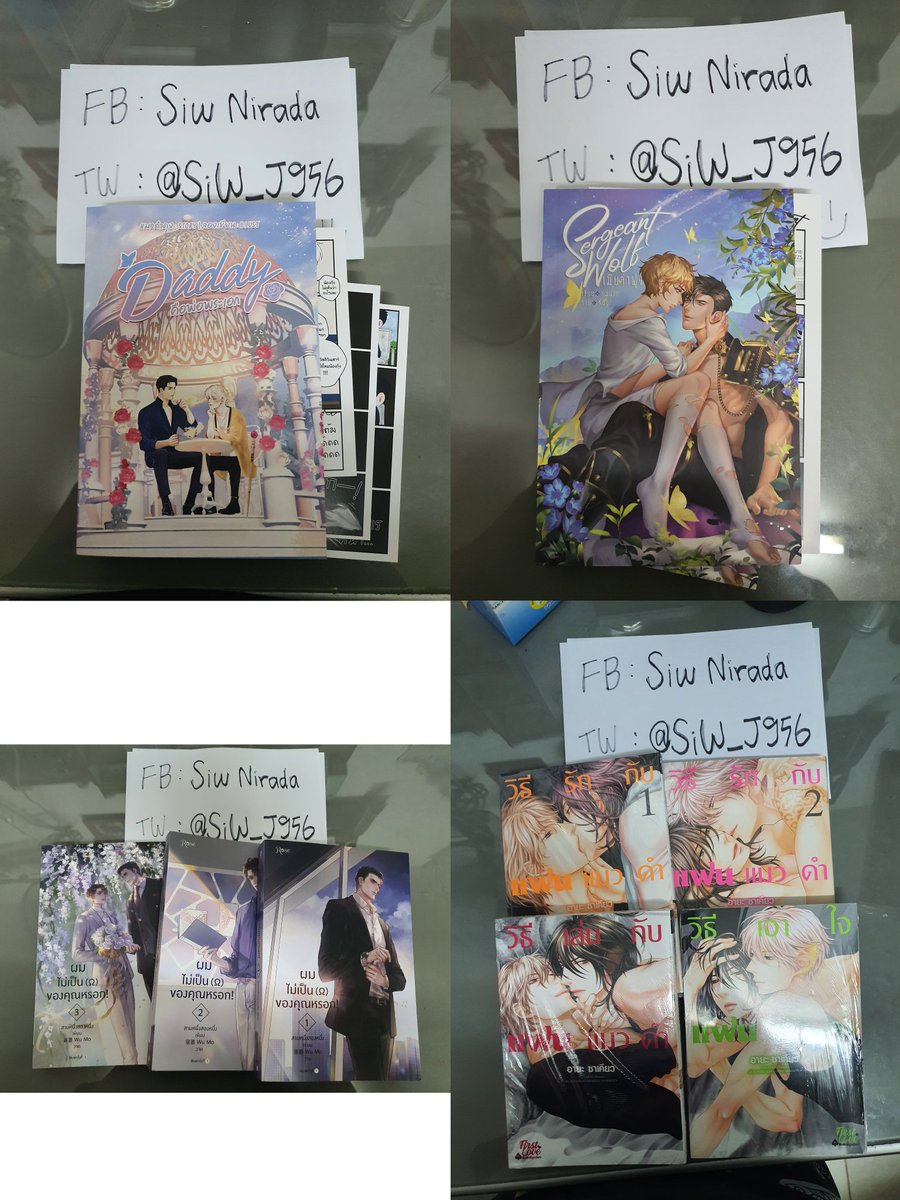 SiW_J956's tweet photo. ขายนิยาย มังงะ โล๊ะตู้ค่ะ ไม่มีที่แล้ว;-;
รายละเอียดในเธรด
#นิยายวายมือสอง #นิยายวาย #ตลาดนัดนิยายวายมือสอง #นิยายวายแปลจีน  #นิยายวายมือสองสภาพดี #มังงะมือสอง #มังงะมือสองสภาพดี #มังงะ #มังงะวาย https://t.co/aaRu7FM1IC