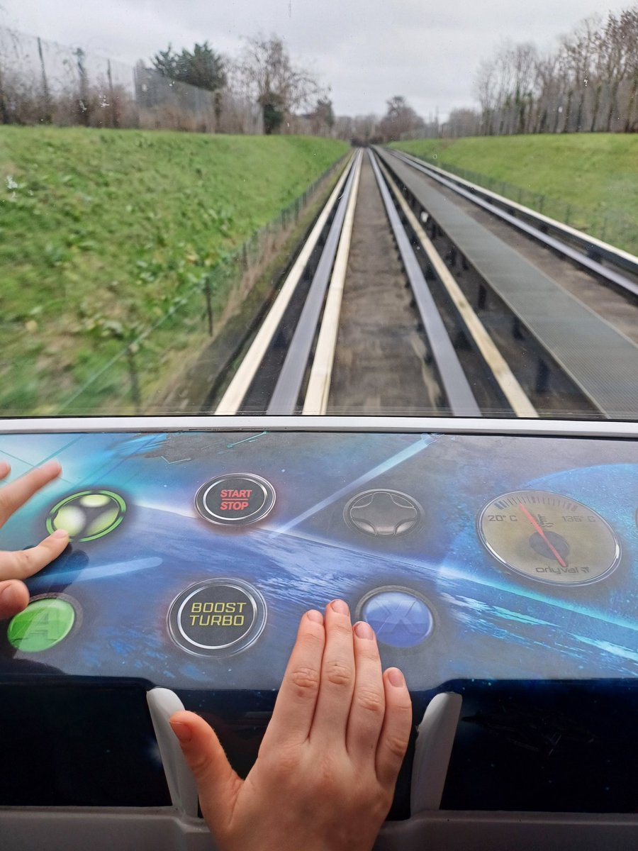EvilDoctorK's tweet image. Can we start a petition for these in the front seat of the DLR @TfL ?
Takes "driving" the train to a whole new level
Good idea @IOrlyval