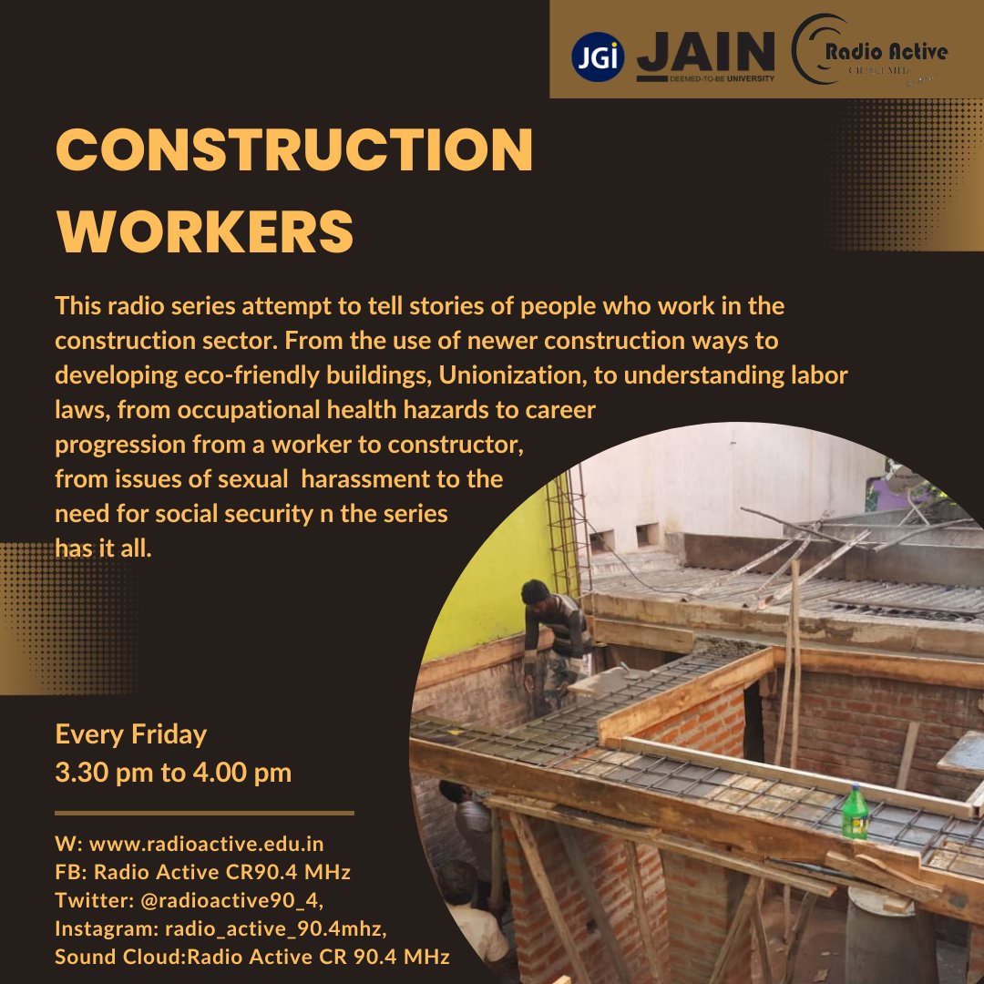 #CosntructionWorkers
Despite my 25 years of experience, I was unaware of ID cards &amp; other services for construction workers, says Anantha, a construction worker. He highlights the lack of awareness about available programs &amp; services among workers .shorturl.at/gmFV4