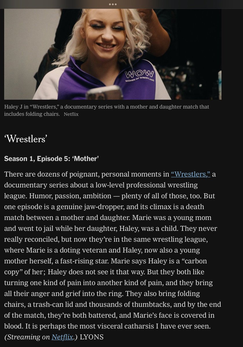 The great @margaretlyons of NYT names Wrestlers, ep 5 the best episode of 2023!