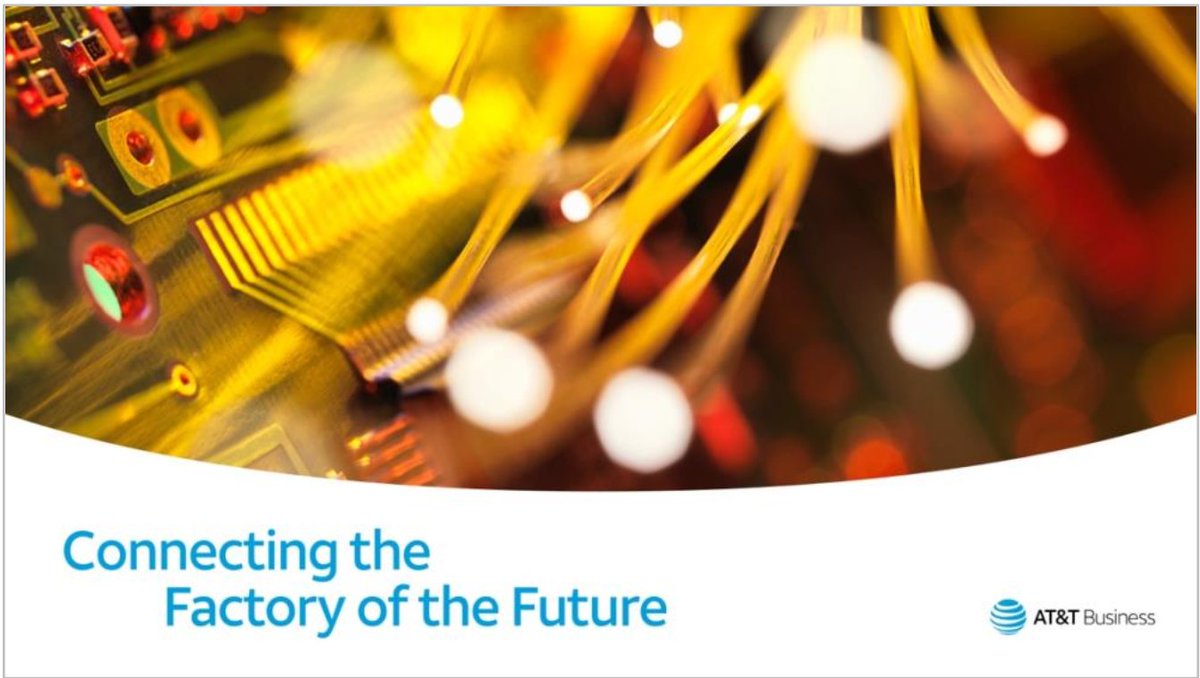 Building the factory of the future can provide a competitive advantage in the marketplace, particularly during the holiday season. Discover the trends shaping the landscape with AT&amp;T’s Factory of the Future Report.

business.att.com/content/dam/at…