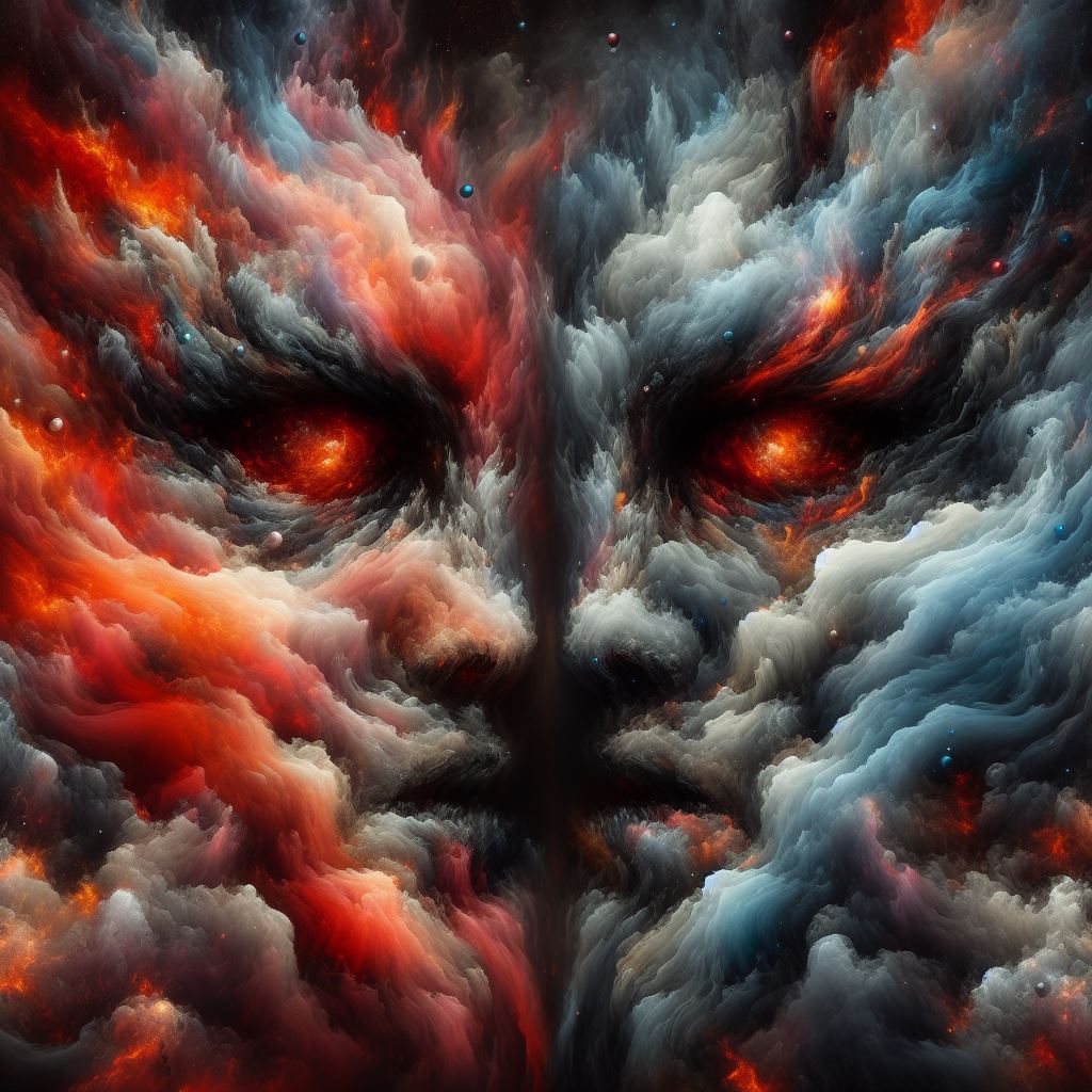 univofalmighty's tweet photo. In the anticipation of the universe, chaos reigned — a mysterious element where darkness and light intertwined, creating a carnival of energy and possibilities. #UniverseOfAlmighty #Chaos #BirthOfTheUniverse #EnergyOfLife https://t.co/0dUaFIC1DA