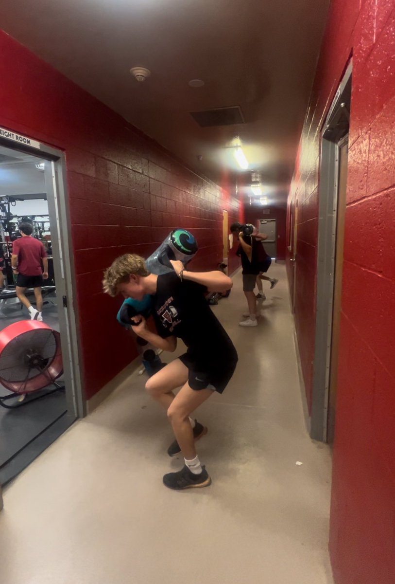 Over 50 kids in the wt room the day after Christmas!  Love this team! 😤
#LeadFromTheFront
#SweepTheShed 
#Culture
#Family