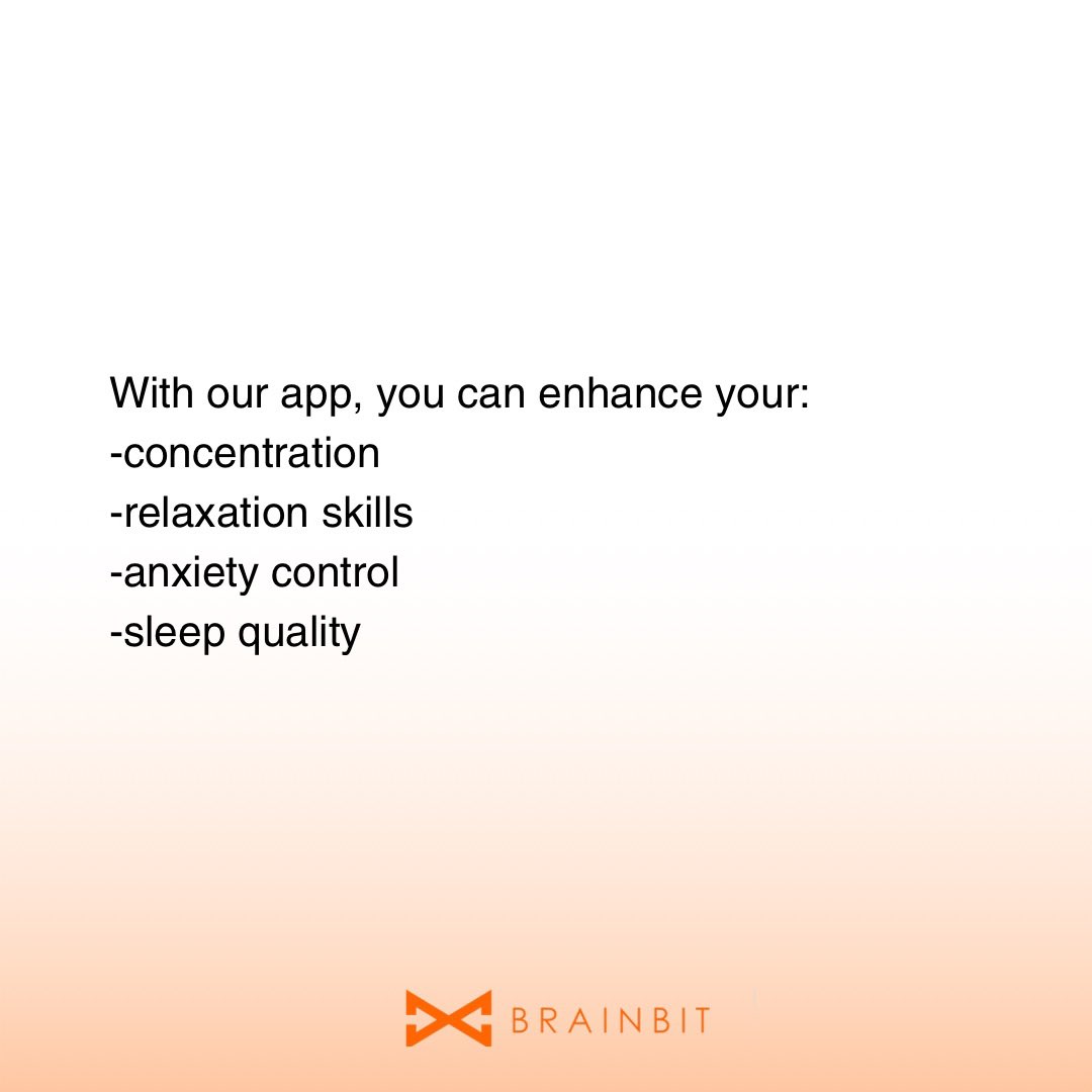 BrainBitInc's tweet photo. Are you ready to take control of your mental well-being? 
Our neurofeedback app offers 38 tools, all conveniently accessible on your smartphone. https://t.co/t8bBywbnak