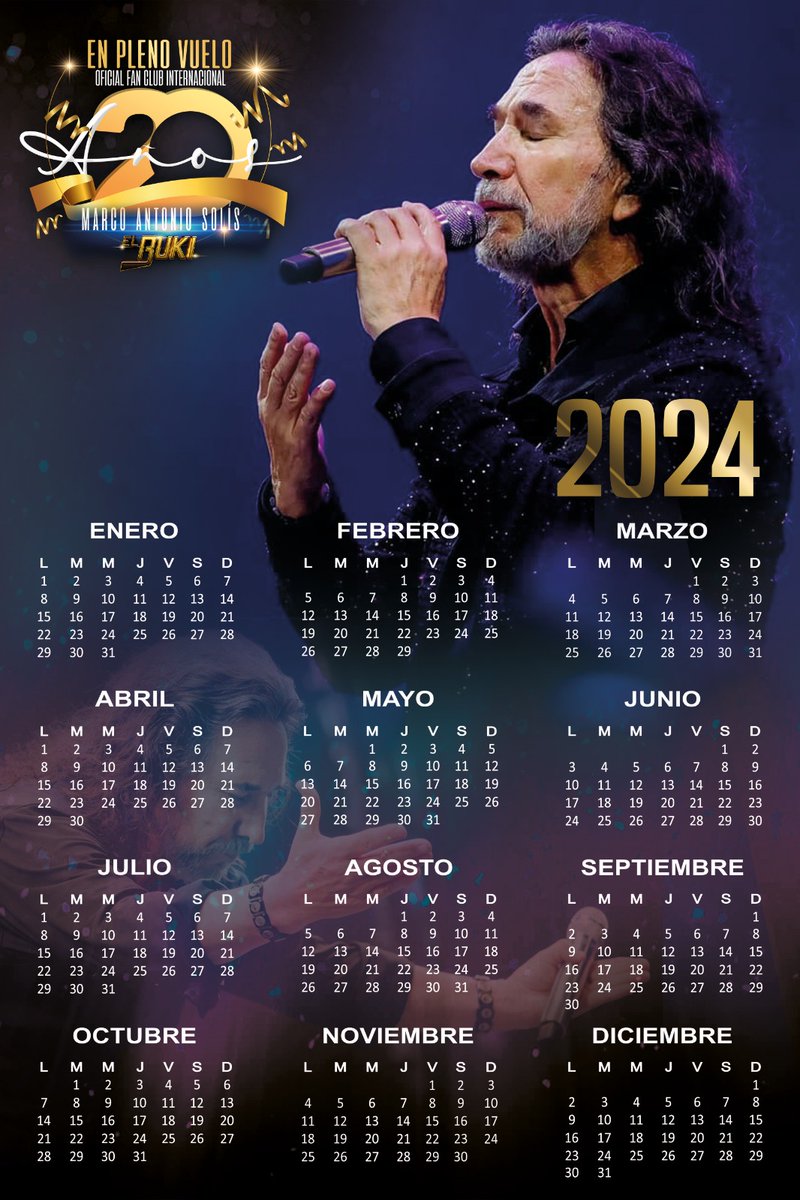 alesitalop222's tweet photo. Se aproxima el 2024 y que nos reciba siempre al ritmo de @MarcoASolis 
#CalendariosParaImprimir 
Para todos los MAS fans del MAS GRANDE. https://t.co/JlToksNCQs