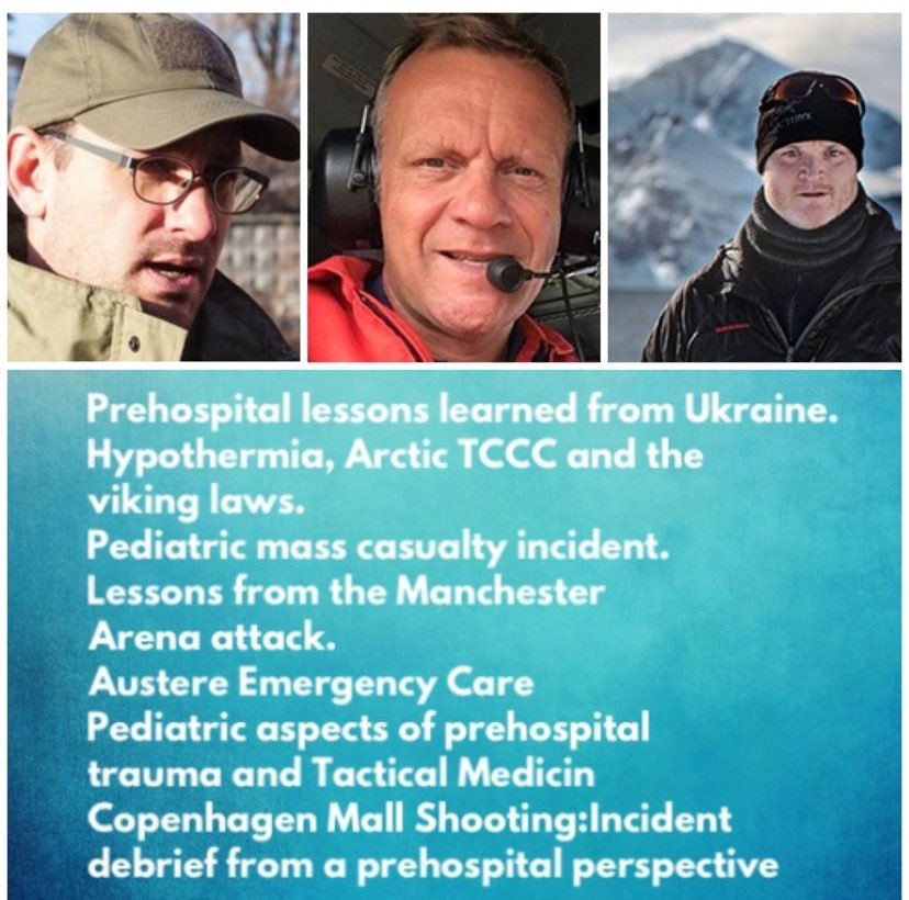 TacTrauma's tweet photo. #TacT24 :Up to date topics and world class speakers. 
October 7-9, -24.Sundsvall, Sweden. Easy access from Stocholm Int Airport.
For ex:
⭐️@johnmquinnv   Prehospital lessons learned from Ukraine. 
⭐️@jmelau Hypothermia, Arctic TCCC
⭐️ Peter Martin Hansen: Copenhagen Mall Shooting https://t.co/9kFGpMEe26