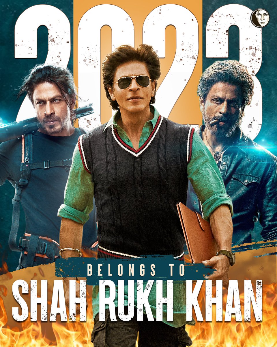 SRKUniverse's tweet photo. Action, Love, Emotions, Laughter and MASSY mood! 2023 has it all and the name is Shah Rukh Khan 🔥❤️‍🔥

2023 BELONGS TO SRK 

THE HISTORY HAS BEEN RE-WRITTEN https://t.co/EoqwHM09Wl